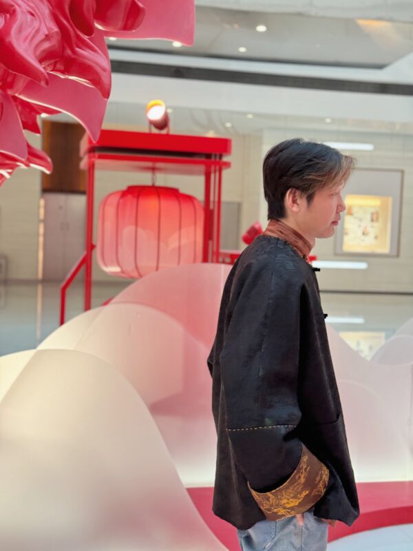 君临天下 men silk jacket - Image 3