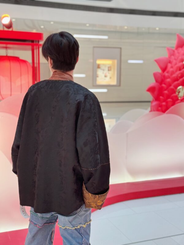 君临天下 men silk jacket - Image 5