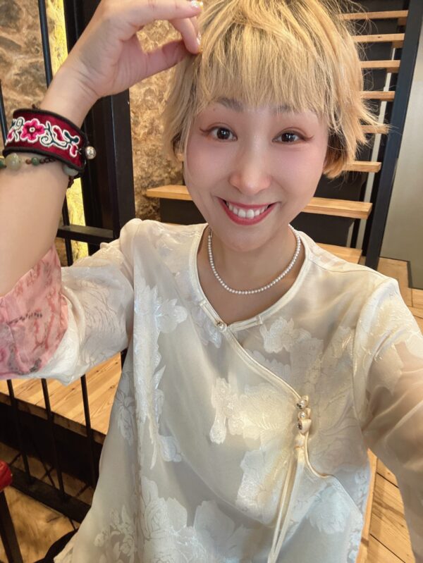 兰亭花序 silk shirt - Image 4