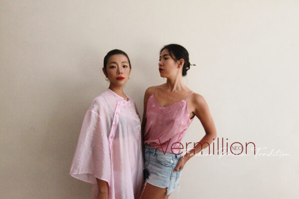 PINK SEQUIN silk cheongsam - Image 7