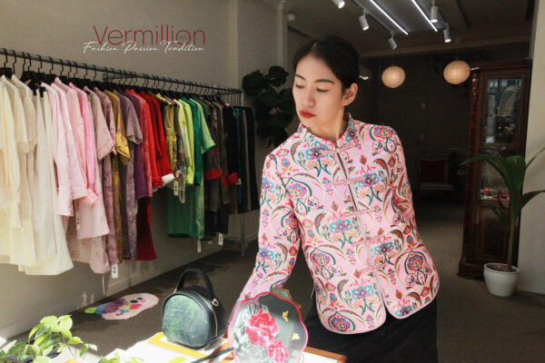 竹叶 silk bag - Image 3